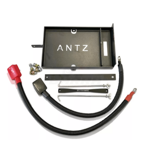 ANTZ-BAUHRELO $319.9 ANTZ Battery Relocation Under Headlight / Behind Bumper Kit Suit Ford Falcon BA BF XR6 $319.9 Relocate your existing battery behind the factory fog lights area on driver side, this allows the cables to be kept as short as possible to prevent any voltage drop or poor starting. Installation is very simple, no cutting of cables is needed.--This is used to allow larger turbo side air intakes Relocate your existing battery behind the factory fog lights area on driver side, this allows the c