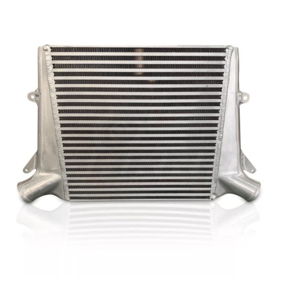 ANTZ-FGXSTI $1290 Stage 2 Intercooler FPV FG XR6 Turbo F6 FORD FALCON FG FGX $1290 Aftermarket intercooler piping is required for use with this intercooler as factory piping will not fit Dimensions of bar & plate core: 410 x 400 x 90mm. Tig welded construction Raw aluminium finish 2.5″ (64mm) inlet and outlet. Proven to effectively reduce air temperatures for a high performance application. Utilises factory intercooler mounting points for an easy installation and fitment (Fitting guide provided on our fitt