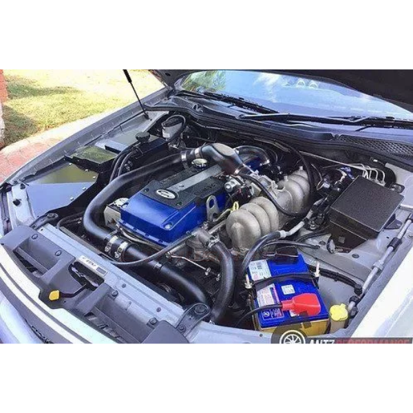 ANTZ-baintakepskit $579.9 4″ Turbo Side Intake & Passenger Tray Battery Relocation suit Ford BA-BF XR6 Turbo $579.9 Dyno proven for better acceleration and increase in power/torque. Neat factory OEM look with our powder coated air box. Less heat soak Enhances induction noise Enhances performance Higher air intake flow rate Rewash-able pod filter. --Intake pipes are now powder coated satin black & battery cables now revised for stronger crimping. Please note: Due to the factory cooler piping positioning, yo