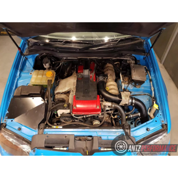 ANTZ-BAINTAKEUHKIT $599.9 4″ Turbo Side Intake & Under Headlight Battery Relocation Suit Ford Falcon BA-BF XR6 $599.9 Dyno proven for better acceleration and increase in power/torque. Neat factory OEM look with our powder coated black alloy air box. Less heat soak Enhances induction noise Enhances performance Higher air intake flow rate Re-washable pod filter Suits aftermarket inter cooler piping (Does not suit standard piping) --Benefits of using our turbo side intakes. Dyno proven for better acceleration
