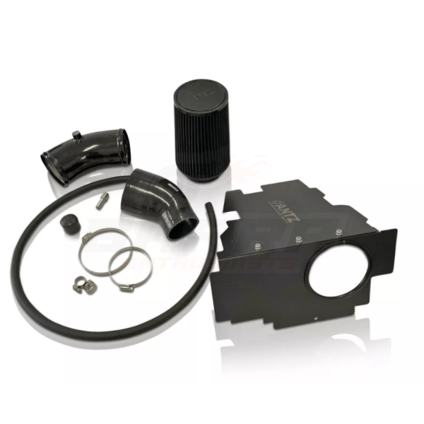ANTZ-FGTSIONLY $349.9 4″ Turbo Side Intake Kit Only (No Battery Relocation Included) Suits Ford FG-FGX $349.9 Quality CNC 4 inch Airbox, in a black finish. Quality Silicon & Stainless steel pipe. Large 4″ Pod Filter Quality solid band hose clamps Plumb back engine breather hose and fitting Mounting bolts for the air box. Blow off valve blocker plug. --Ford Falcon FG-FGX 4″ TURBO SIDE KIT ONLY (Battery Relocation not included). Quality CNC 4 inch Airbox, in a black finish. Quality Silicon & Stainless steel
