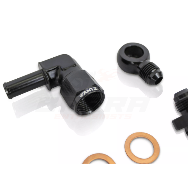 ANTZ-BTWLK $199.9 Braided Turbo Water Line Kit Suits Ford BA BF FG FGX Falcon $199.9 Complete replacement for your hard line factory water line. 6AN braided hose and fittings. Copper washes included. Can be used on high mount turbo applications as well as factory seated turbochargers. -- Braided water feed line for the Falcon BA BF FG FGX series. Complete replacement for your hard line factory water line. 6AN braided hose and fittings. Copper washes included. Can be used on high mount turbo applications as