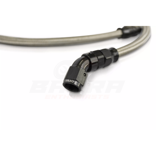 ANTZ-BTWLK $199.9 Braided Turbo Water Line Kit Suits Ford BA BF FG FGX Falcon $199.9 Complete replacement for your hard line factory water line. 6AN braided hose and fittings. Copper washes included. Can be used on high mount turbo applications as well as factory seated turbochargers. -- Braided water feed line for the Falcon BA BF FG FGX series. Complete replacement for your hard line factory water line. 6AN braided hose and fittings. Copper washes included. Can be used on high mount turbo applications as