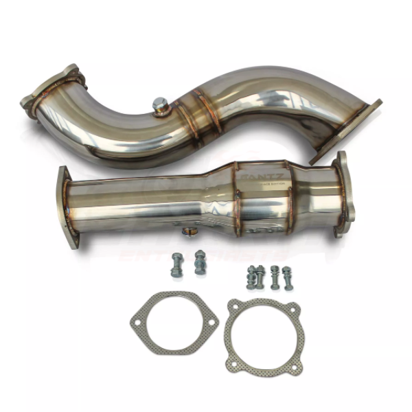 ANTZ-FG4IDP100C $999.9 4″ Down Pipe & 100 Cell Cat STAINLESS STEEL Brushed Finish Dump XR6 Turbo FPV F6 FG FGX Ford Falcon $999.9 Benefits include: Enhance horsepower gains Quicker turbocharge spool Enhanced throttle response. Reduce turbo back pressure. Enhance exhaust sound. Bolt on application. Suit all FG FGX Sedan and Ute models. Our 5″ catalytic converters are made from metal substrate not the inferior ceramic substrate. -- With the factory FG turbo dump pipe and catalytic converter being one of the