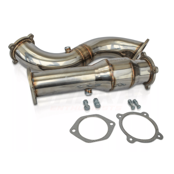ANTZ-FG4IDP100C $999.9 4″ Down Pipe & 100 Cell Cat STAINLESS STEEL Brushed Finish Dump XR6 Turbo FPV F6 FG FGX Ford Falcon $999.9 Benefits include: Enhance horsepower gains Quicker turbocharge spool Enhanced throttle response. Reduce turbo back pressure. Enhance exhaust sound. Bolt on application. Suit all FG FGX Sedan and Ute models. Our 5″ catalytic converters are made from metal substrate not the inferior ceramic substrate. -- With the factory FG turbo dump pipe and catalytic converter being one of the