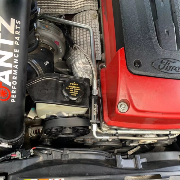 ANTZ-fgoilfeed1 $189.9 Billet Oil Feed Line Kit Suits Ford FG XR6 Turbo $189.9 M12 x 1.5 to -4AN adapter now included for perfect fitment. Replaces the factory line and filter that is notoriously known for causing turbo failures. Replaces the factory line with a new oil filter line located in front of the engine to allow for the 15,000 oil feed line filter service intervals -- M12 x 1.5 to -4AN adapter now included for perfect fitment. Replaces the factory line and filter that is notoriously known for caus