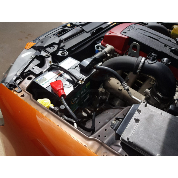 ANTZ-FGPSBATRELO $249.9 Battery Relocation Kit suit XR6 Turbo FORD Falcon FG-FGX $249.9 KIT INCLUDES: Two piece system for easy installation made from powder coated steel. Battery positive lead & battery negative lead. Both positive and negative terminals. Battery Clamp -- Ford Falcon FG XR6 Turbo Battery Relocation Kit to allow a turbo side air intake. When using any 4 inches Airbox/air intake kit, the original position of the battery has to be moved, we have developed a two-piece battery tray system supp