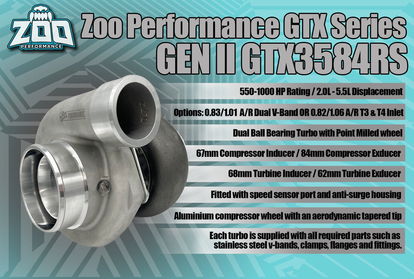 GEN II GTX3584RS Series 67mm Turbo