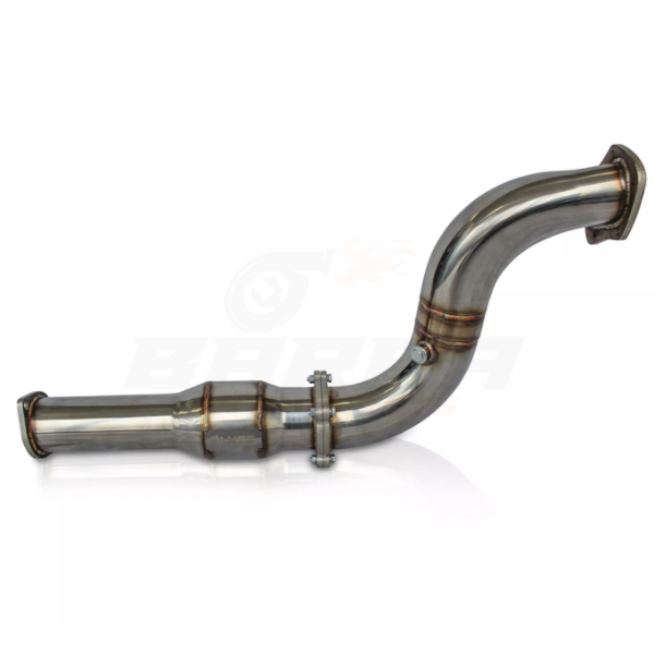 ANTZ-FG4IDP100C $999.9 4″ Down Pipe & 100 Cell Cat STAINLESS STEEL Brushed Finish Dump XR6 Turbo FPV F6 FG FGX Ford Falcon $999.9  Benefits include: Enhance horsepower gains Quicker turbocharge spool Enhanced throttle response. Reduce turbo back pressure. Enhance exhaust sound. Bolt on application. Suit all FG FGX Sedan and Ute models. Our 5″ catalytic converters are made from metal substrate not the inferior ceramic substrate. -- With the factory FG turbo dump pipe and catalytic converter being one of the