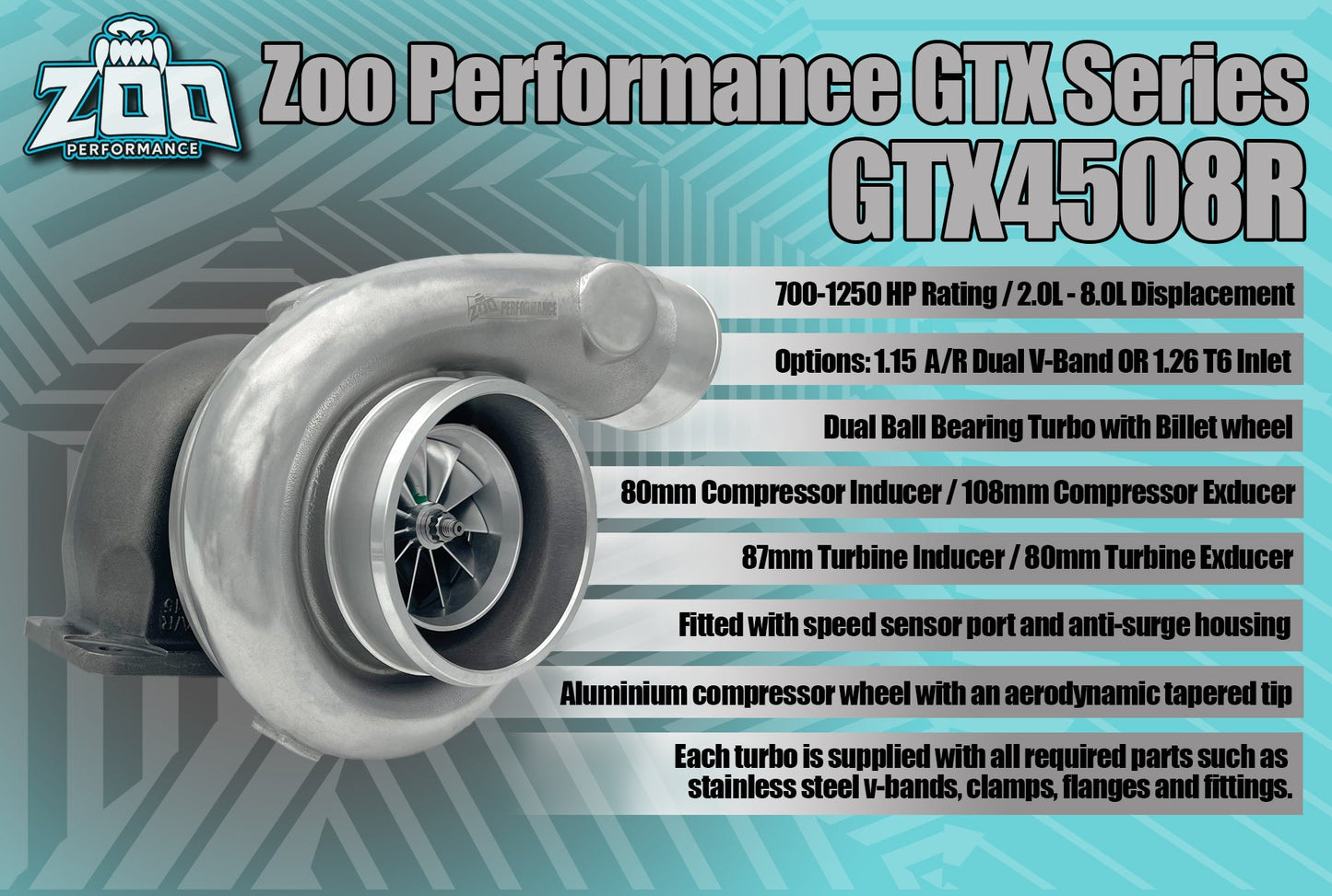 GTX4508R Series 80mm Turbo