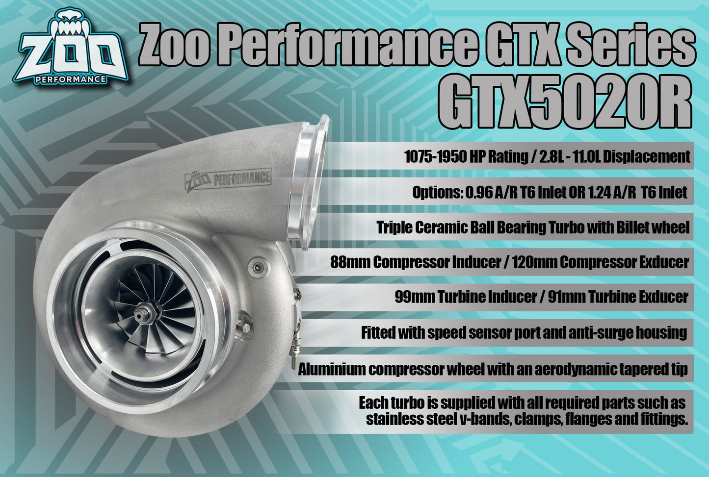 GTX5020R Series 88mm Turbo