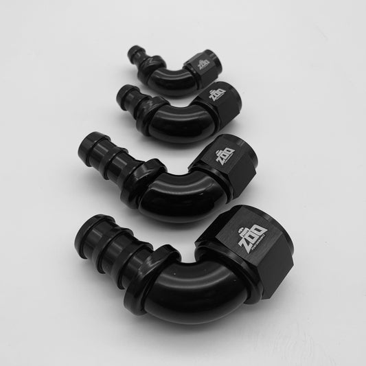 90 DEG PUSH LOCK HOSE END