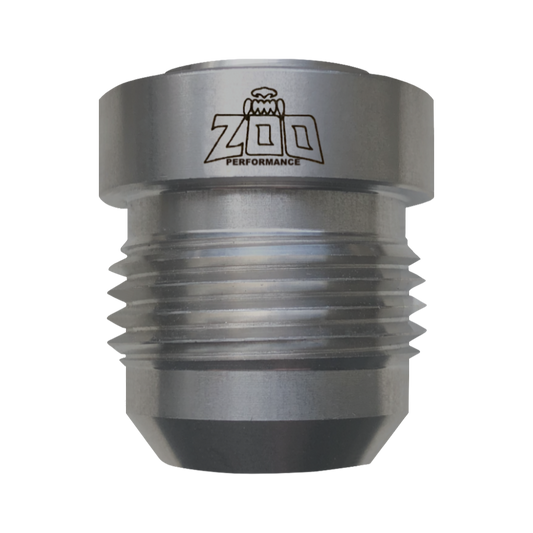 AN WELD ON BUNG MALE STAINLESS STEEL - CIRCLE HEAD