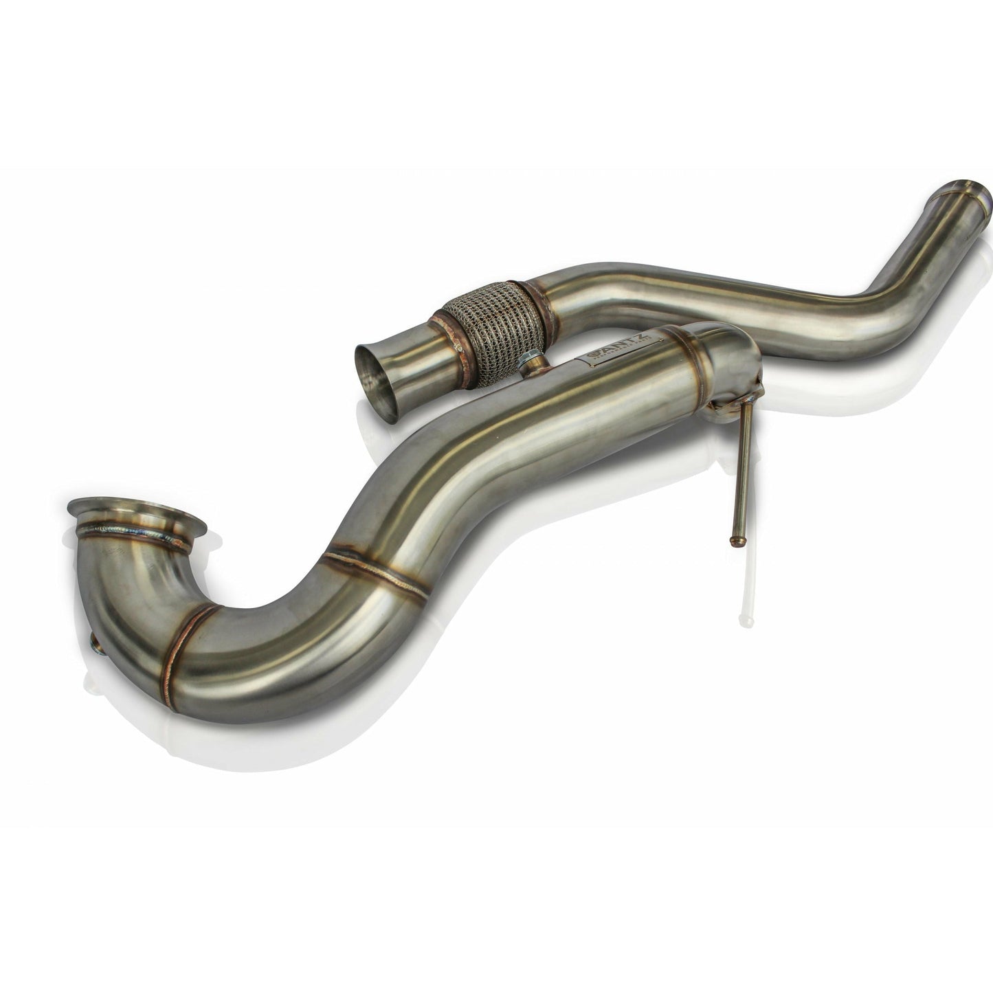 Mercedes Benz 3.5″ Sports Downpipe Mercedes A45 / CLA 45 AMG (200cpsi) – Stainless Steel