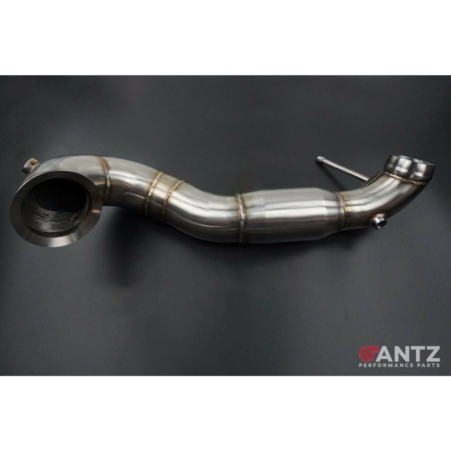 Mercedes Benz 3.5″ Sports Downpipe Mercedes A45 / CLA 45 AMG (200cpsi) – Stainless Steel
