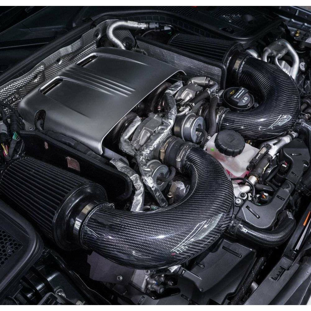 Mercedes Benz W205 C63 C63S M177 GLC63 3.5" Carbon Cold Air Intake Kit 2015 2016 2017 2018 2019 2020