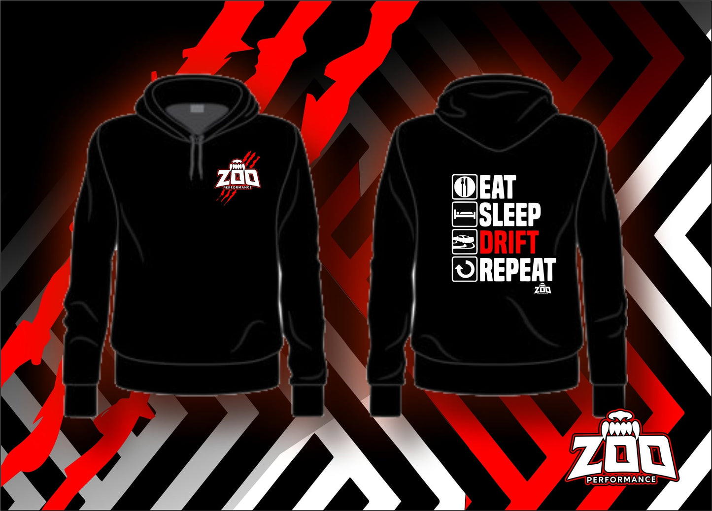 EAT SLEEP DRIFT HOODIE