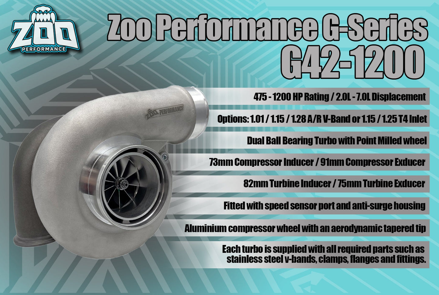 G42-1200HP Series 73mm Turbo