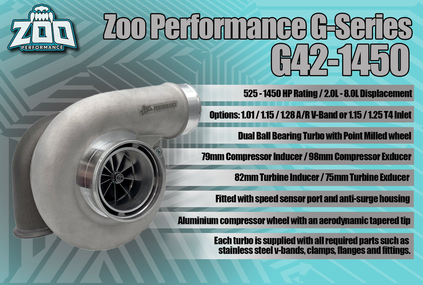 G42-1450HP Series 79mm Turbo